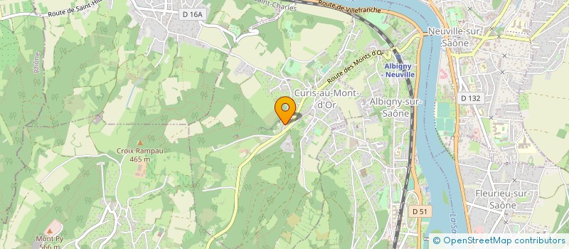 localisation de l'entreprise LES METALLIERS REUNIS à ALBIGNY-SUR-SAONE