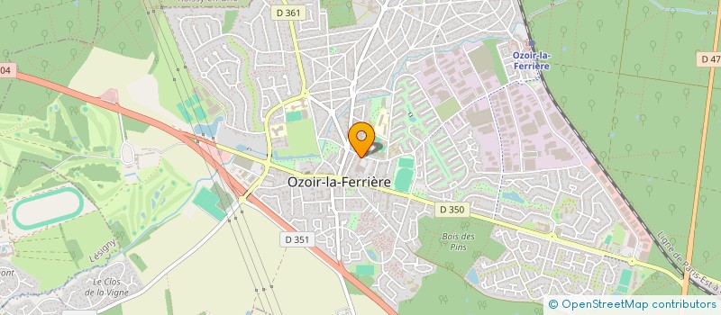 localisation de l'entreprise LES METEORES à OZOIR-LA-FERRIERE