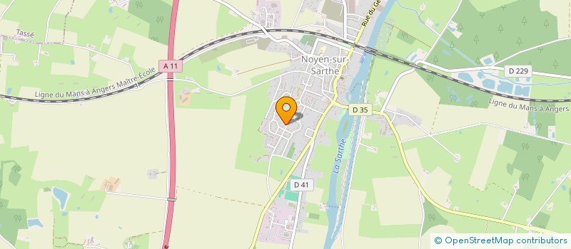 localisation de l'entreprise LES METIERS à NOYEN-SUR-SARTHE