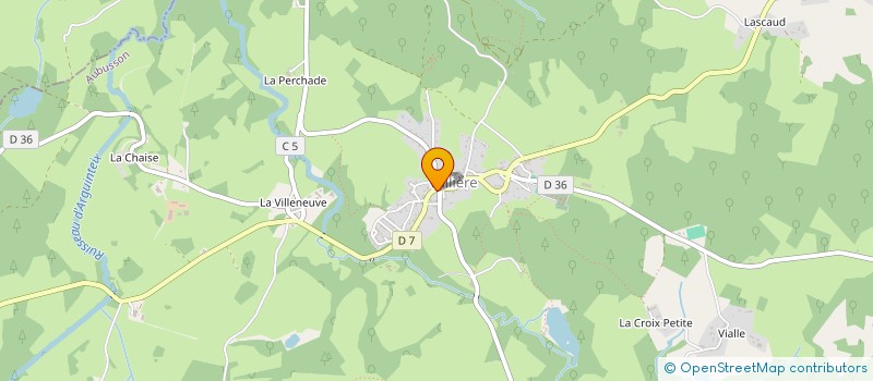 localisation de l'entreprise LES METIERS à VALLIERE