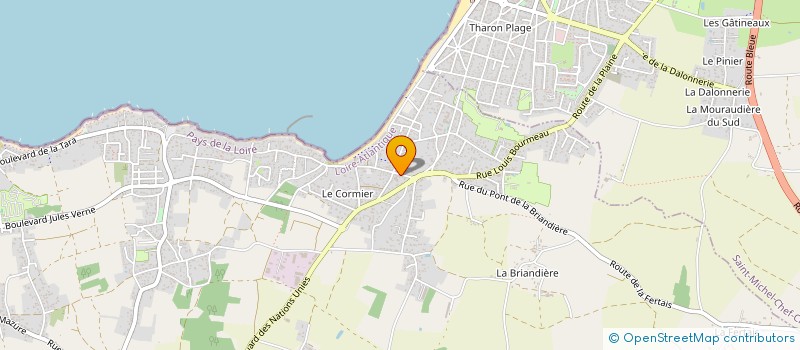 localisation de l'entreprise LES METIERS DU BATIMENT SARL à LA PLAINE-SUR-MER