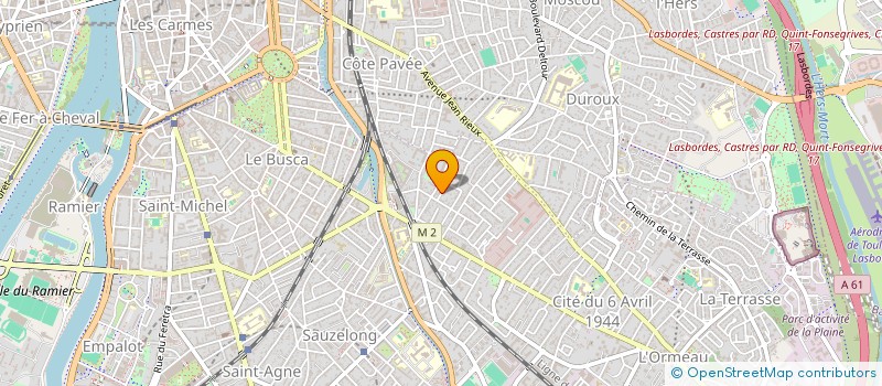 localisation de l'entreprise LES METIERS DU COEUR à TOULOUSE