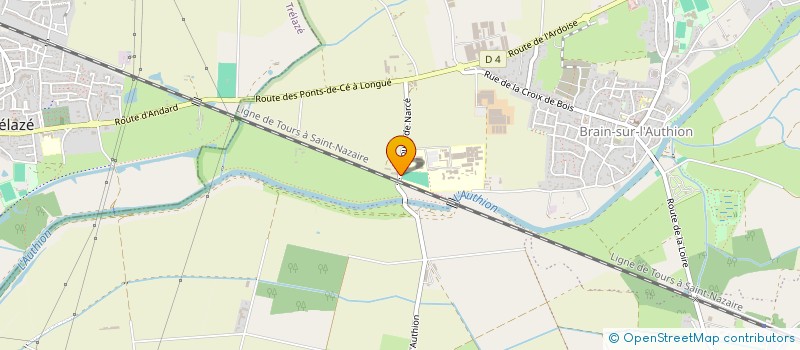 localisation de l'entreprise LES METIERS DU PLATRE à LOIRE-AUTHION