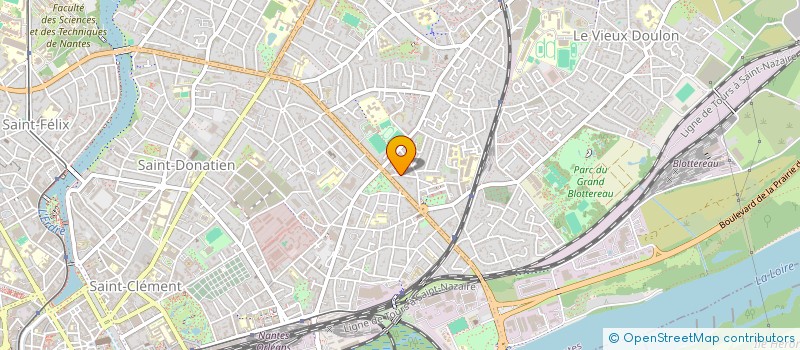localisation de l'entreprise LES METIERS SOLIDAIRES à NANTES