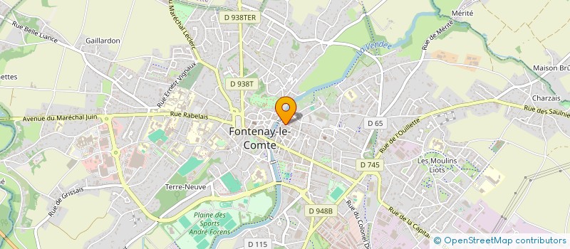 localisation de l'entreprise LES METIVES  FONTENAY-LE-COMTE