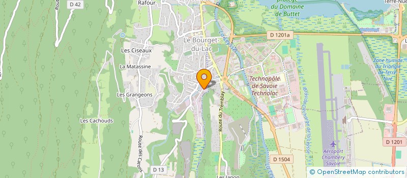 localisation de l'entreprise LES METRAMIERS  LE BOURGET-DU-LAC