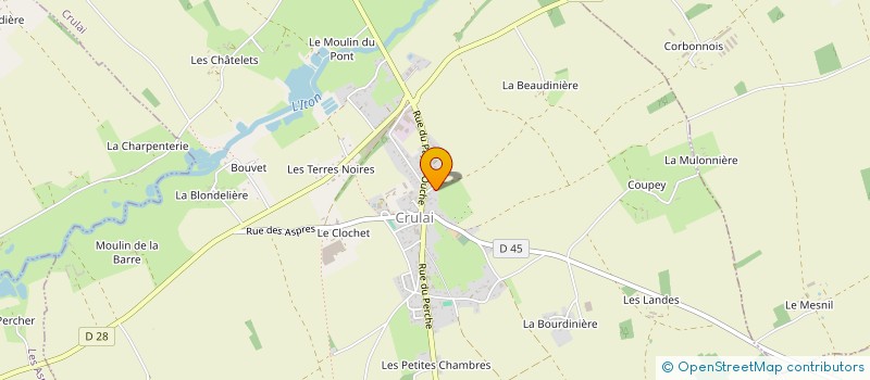 localisation de l'entreprise LES METRES DU BOIS à CRULAI
