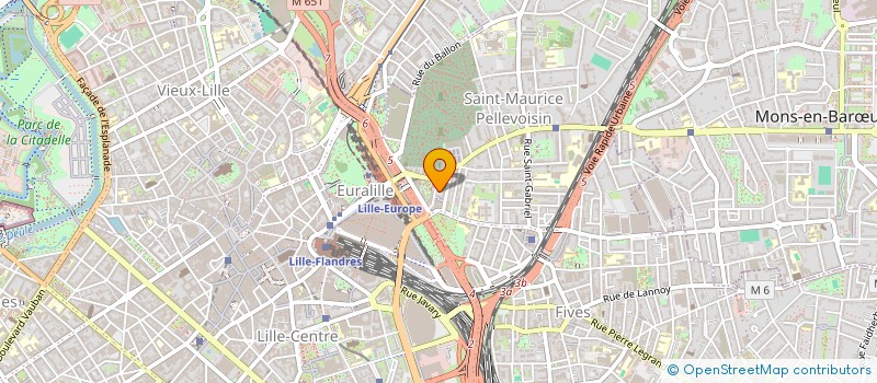 localisation de l'entreprise LES METROPOLITAINES à LILLE