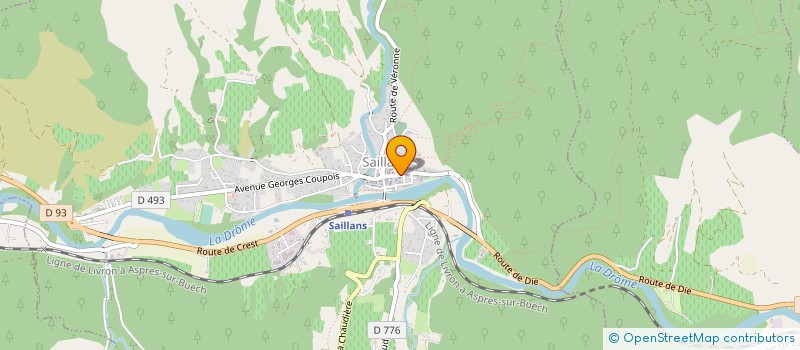 localisation de l'entreprise LES METS TISSES  SAILLANS