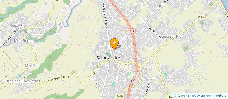 localisation de l'entreprise LES METYS à SAINT-ANDRE