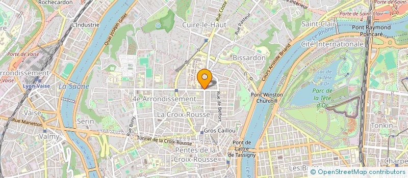 localisation de l'entreprise LES MEUBLES CADOUX SA à LYON