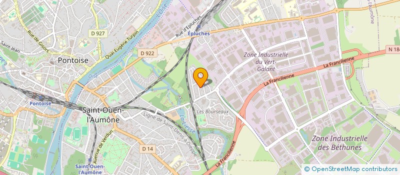 localisation de l'entreprise LES MEUBLES DE L'ABBAYE  SAINT-OUEN-L'AUMONE