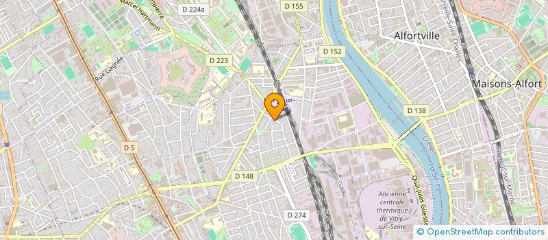 localisation de l'entreprise LES MEUBLES DE LA DEMEURE  VITRY-SUR-SEINE