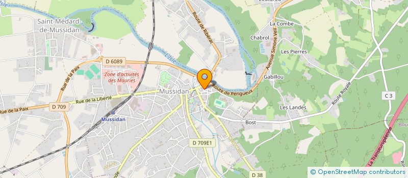 localisation de l'entreprise LES MEUBLES DE LA VALLEE à SOURZAC