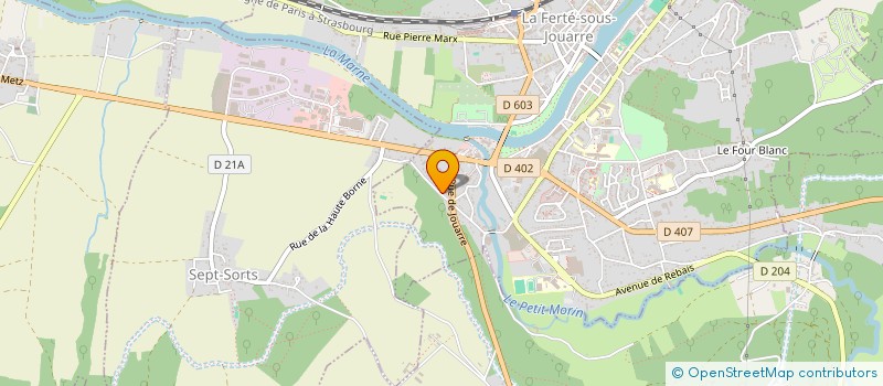 localisation de l'entreprise LES MEUBLES DE MANOU à LA FERTE SOUS JOUARRE