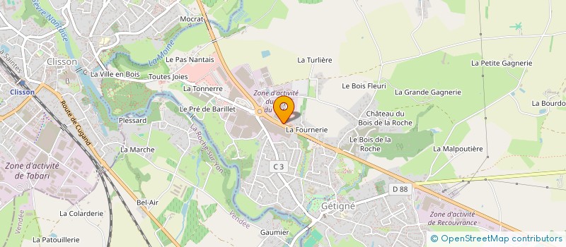 localisation de l'entreprise LES MEUBLES DES DORICES à GETIGNE
