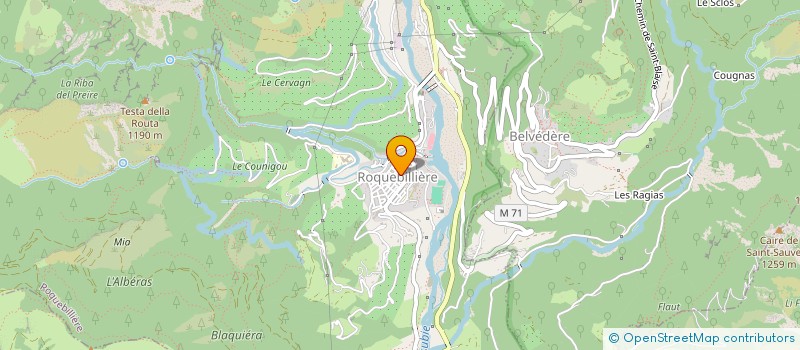 localisation de l'entreprise LES MEUBLES DES MERVEILLES  ROQUEBILLIERE