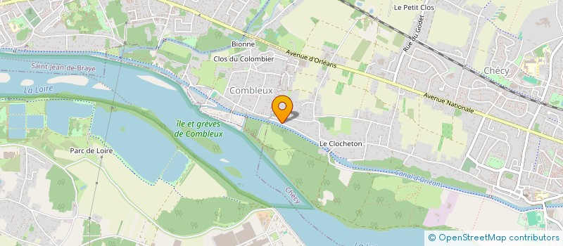 localisation de l'entreprise LES MEUBLES DU MARTROI à CHECY