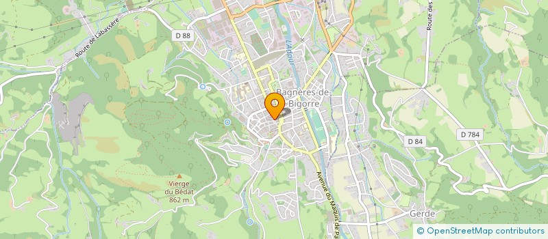 localisation de l'entreprise LES MEUBLES NIOLET  BAGNERES-DE-BIGORRE