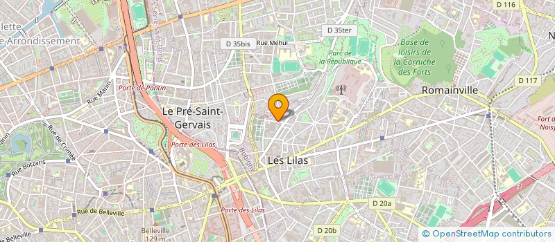 localisation de l'entreprise LES MEUBLES VIVIANE à LES LILAS
