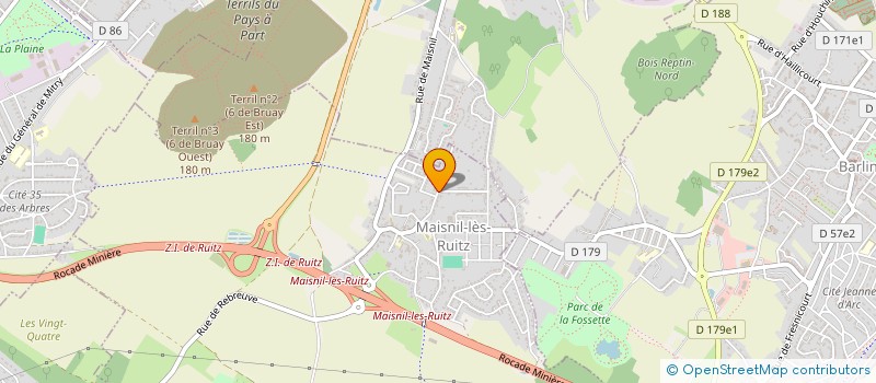 localisation de l'entreprise LES MEUNIERES  MAISNIL-LES-RUITZ