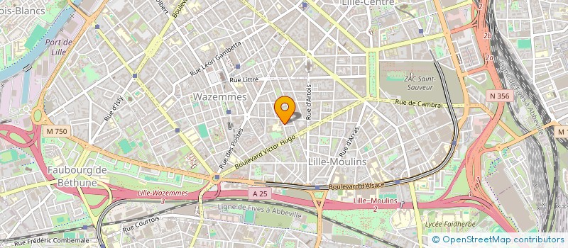 localisation de l'entreprise LES MEUNIERS à LILLE