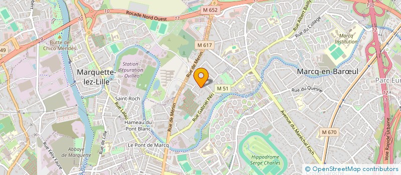 localisation de l'entreprise LES MEUNIERS DE MARCQ à MARCQ-EN-BARŒUL