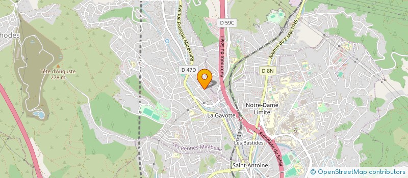 localisation de l'entreprise LES MEUNIERS DU PORT à LES PENNES-MIRABEAU