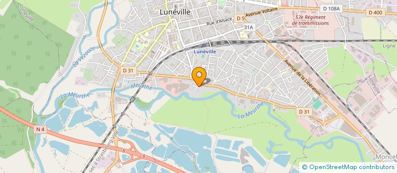 localisation de l'entreprise LES MICHEL'S  LUNEVILLE