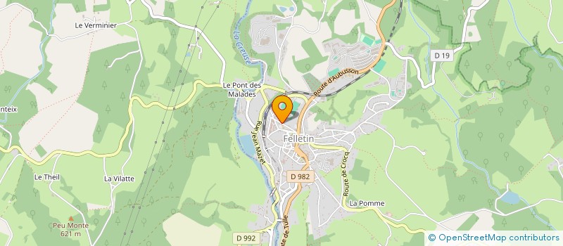 localisation de l'entreprise LES MICHELINES à FELLETIN