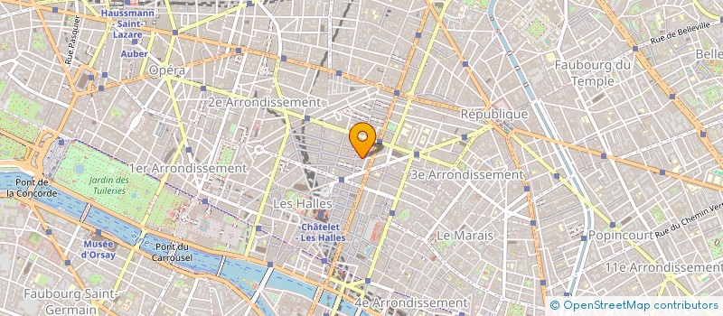 localisation de l'entreprise LES MICHELINES  PARIS