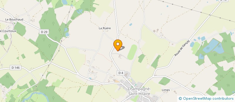 localisation de l'entreprise LES MICHES D'LN  CHAMPAGNE-SAINT-HILAIRE