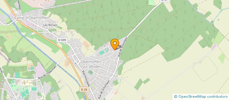 localisation de l'entreprise LES MICRO-BEBES  OBERHOFFEN-SUR-MODER