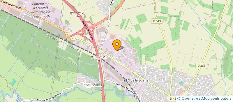 localisation de l'entreprise LES MICRO-CRECHES DE L'EVEIL à BRUMATH
