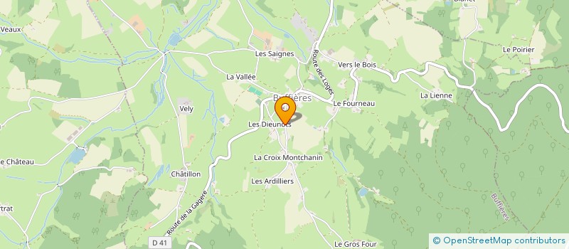 localisation de l'entreprise LES MIDELLES  BUFFIERES