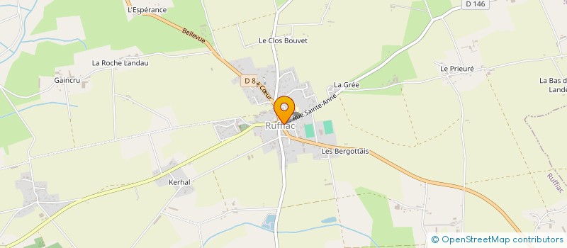 localisation de l'entreprise LES MIELLES  RUFFIAC