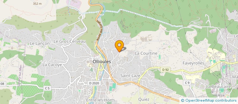 localisation de l'entreprise LES MIENS  OLLIOULES