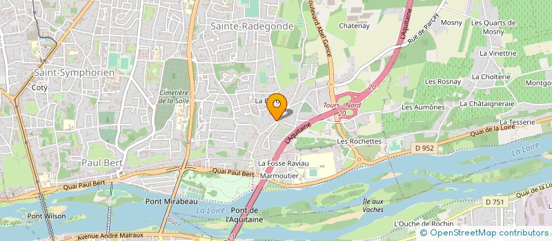 localisation de l'entreprise LES MIGNONNERIES  TOURS