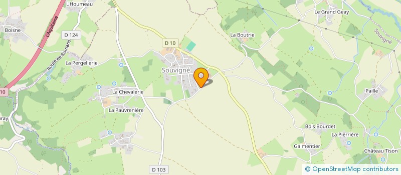 localisation de l'entreprise LES MIGRATEURS COSMIQUES à SOUVIGNE