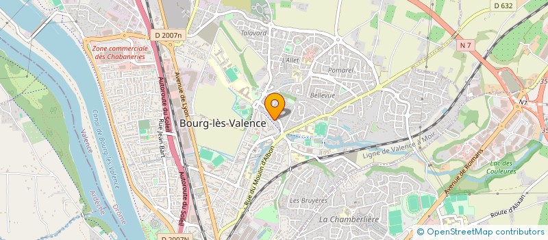 localisation de l'entreprise LES MILL'PATTES  BOURG-LES-VALENCE