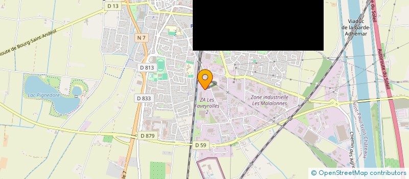 localisation de l'entreprise LES MILLE COULEURS  PIERRELATTE