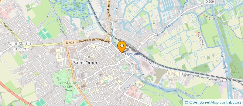 localisation de l'entreprise LES MILLE COURONNES DU PAYS DE SAINT-OMER  SAINT-OMER