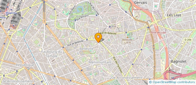 localisation de l'entreprise LES MILLE ET UN REGARDS CIE THEATRALE  PARIS