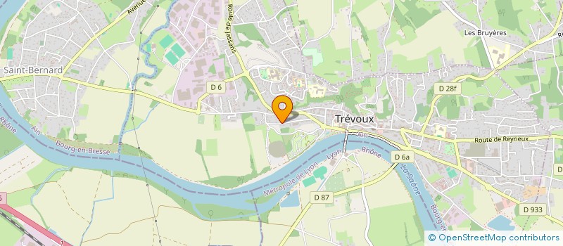 localisation de l'entreprise LES MILLE ET UNE ETOILE  TREVOUX