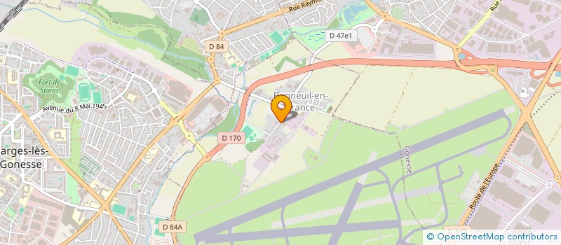 localisation de l'entreprise LES MILLE ET UNE FEUILLES  GONESSE