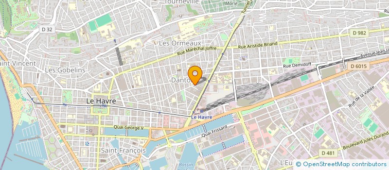 localisation de l'entreprise LES MILLE ET UNE NUITS à LE HAVRE