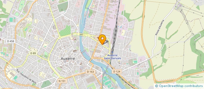 localisation de l'entreprise LES MILLE ET UNE NUITS à AUXERRE
