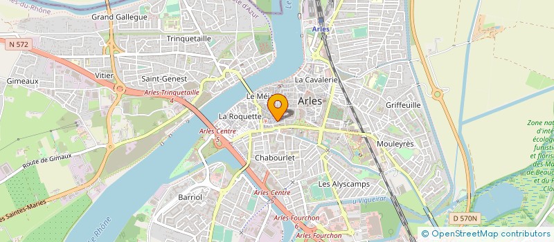 localisation de l'entreprise LES MILLE ET UNE NUITS à ARLES