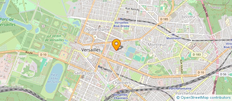 localisation de l'entreprise LES MILLE LIENS à VERSAILLES