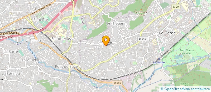 localisation de l'entreprise LES MILLE MUSIQUES à LA GARDE